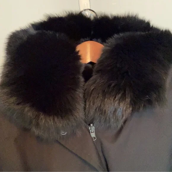 🎉HOST PICK🎉 NEW Intuition Paris Renard Fox Fur Parka  | FR34 = US2 - Picture 5 of 16